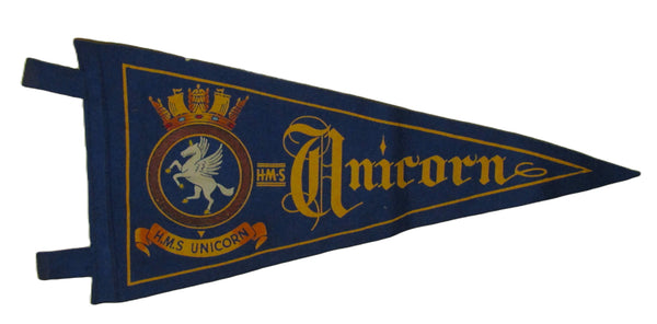 WW2. Ships Pennant. HMS Unicorn.