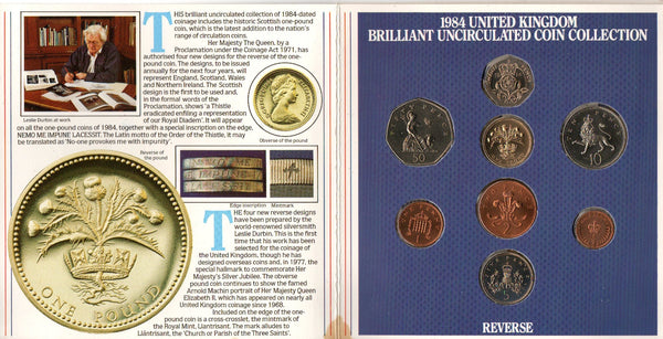 Royal Mint. Uncirculated set. 1984