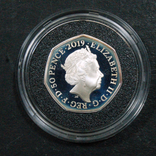 Royal Mint. Silver proof 50p. 2019. Stephen Hawking.