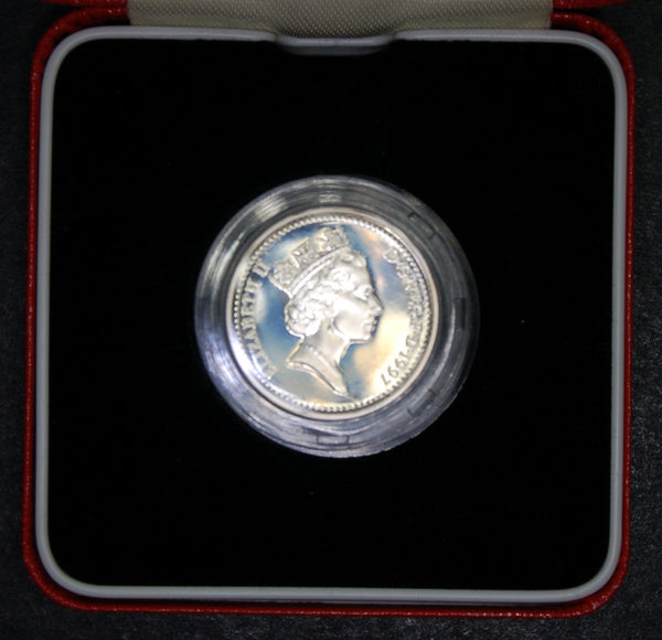 Royal Mint. Silver proof piedfort £1. 1997.