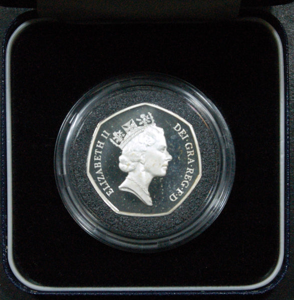 Royal Mint. 1992-93 silver proof Fifty Pence