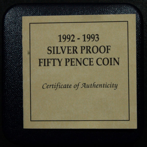 Royal Mint. 1992-93 silver proof Fifty Pence