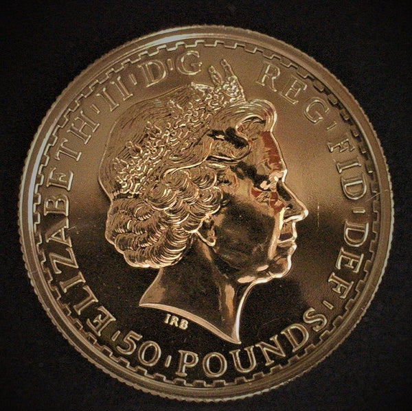 Elizabeth II. Gold £50 1/2 ounce Britannia. 2007