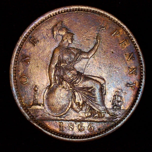 Victoria. Penny. 1866