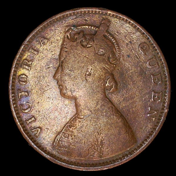 India. Half anna. 1862