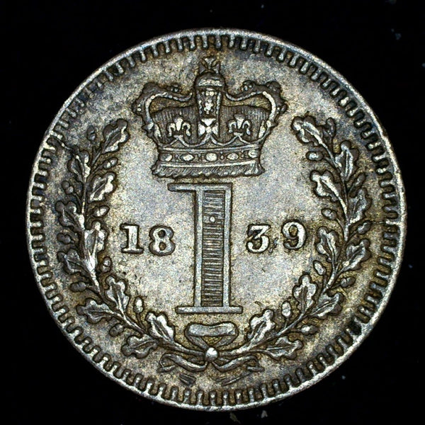 Victoria. Maundy penny. 1839