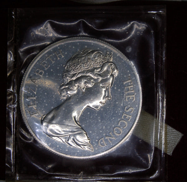 Isle of Man. Proof silver crown. 1970. Manx Cat.