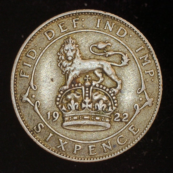 George V. Sixpence. 1922