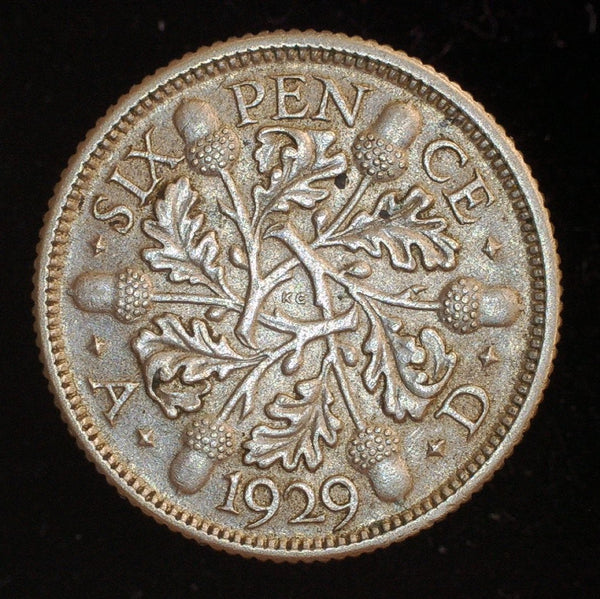 George V. Sixpence. 1929