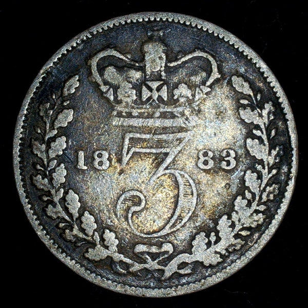 Victoria. (Young head) Threepence. 1883