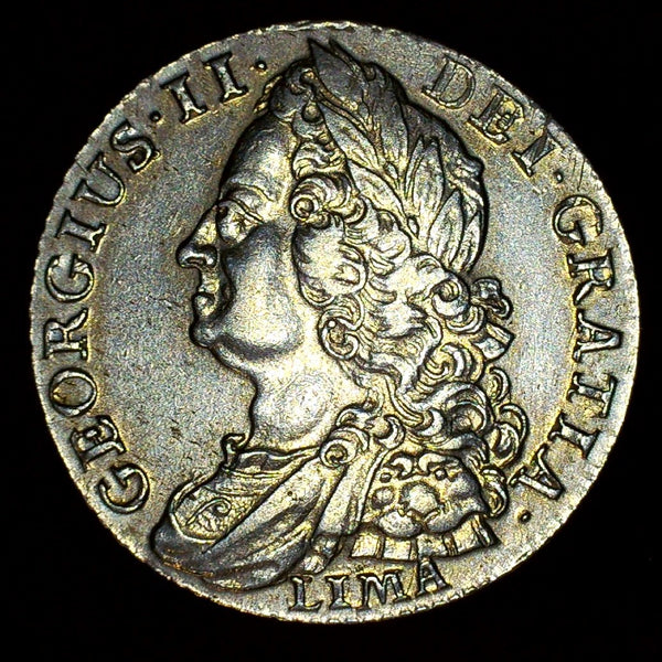 George II. Shilling. 1745 Lima.