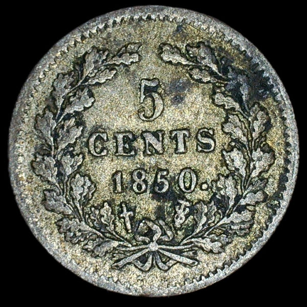 Netherlands. 5 cents. 1850. a selection.