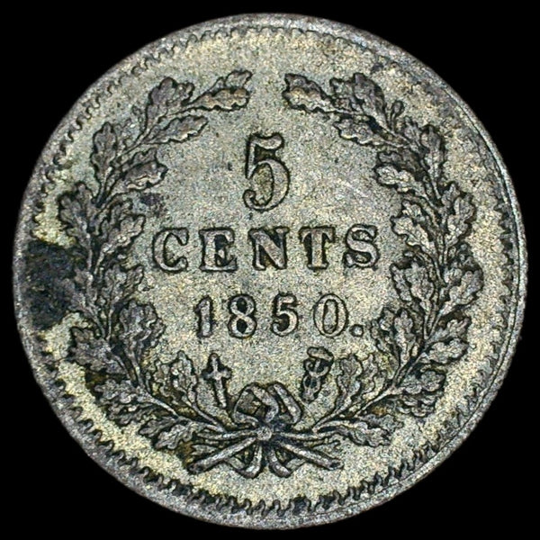 Netherlands. 5 cents. 1850. a selection.