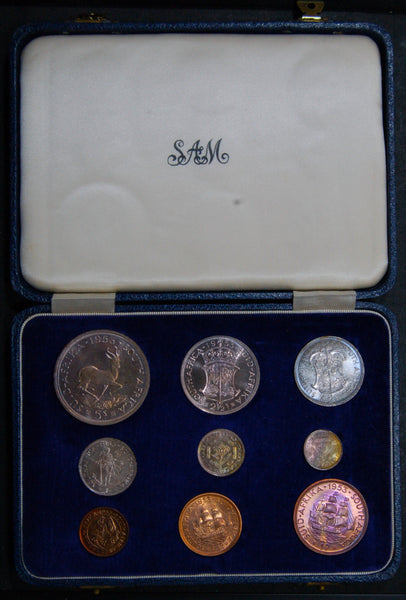 South Africa. Proof set. 1953. 9 coins