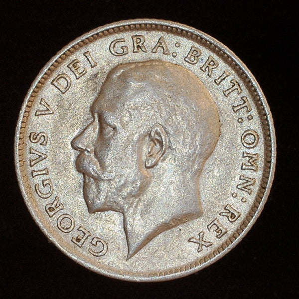 George V. Sixpence. 1915