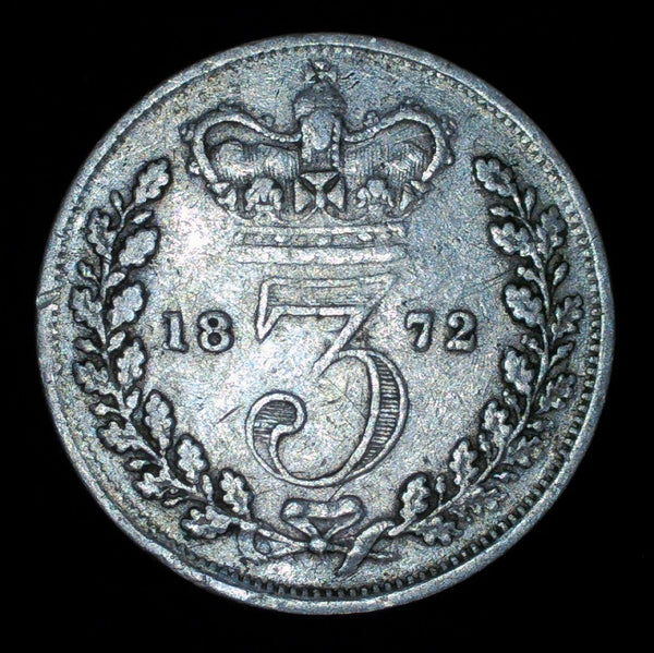 Victoria. Threepence. 1872