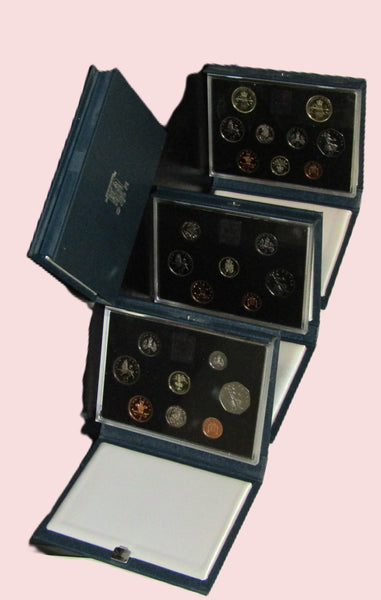 Royal mint. Proof Standard year sets. 1983-95