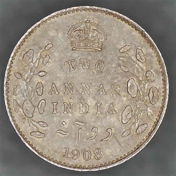 India. 2 Annas. 1908