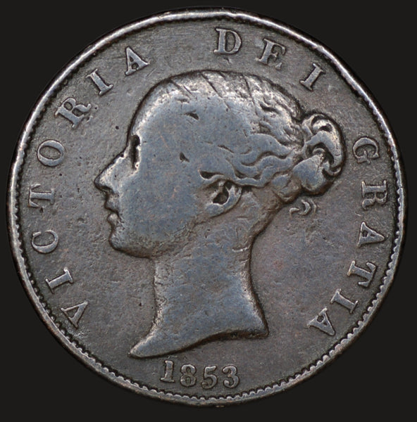 Victoria. Halfpenny. 1853. A selection.