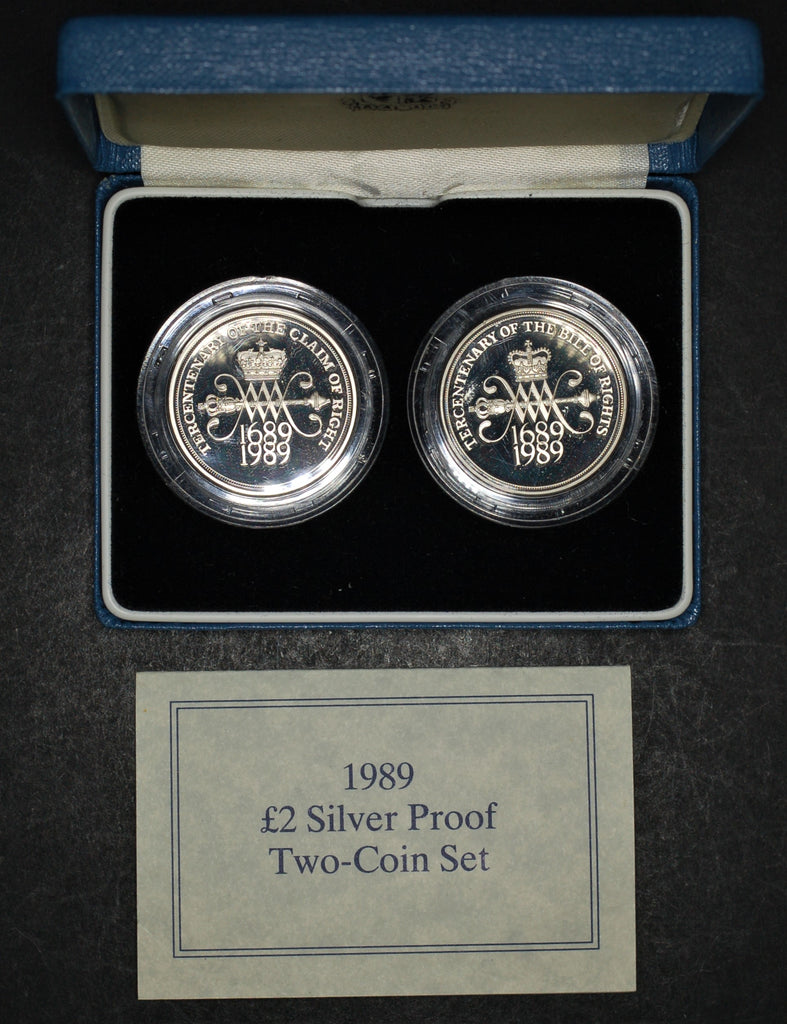 Royal Mint. Silver Proof £2 Two Coin Set. 1989 – Coins4all