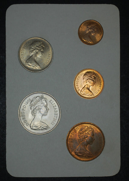 Royal Mint. Britain's first Decimal coins. 1968-71