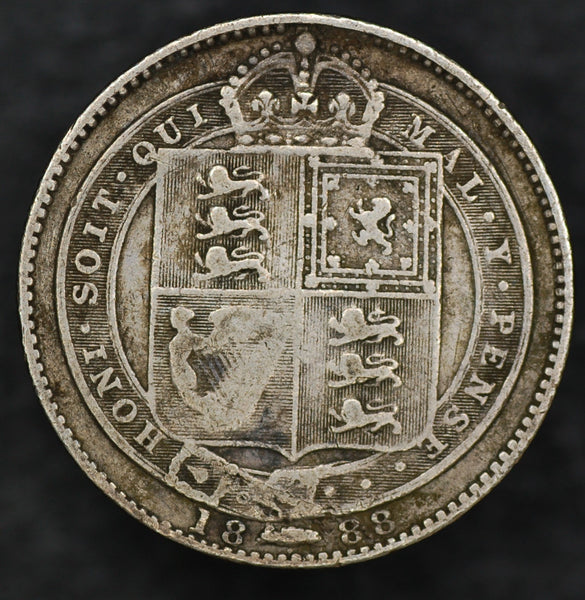 Victoria. Shilling. 1888/7