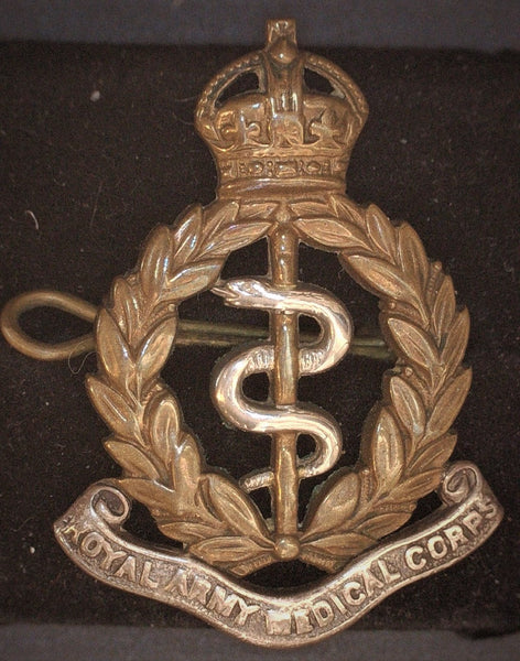 Royal Army Medical Corps cap badge.