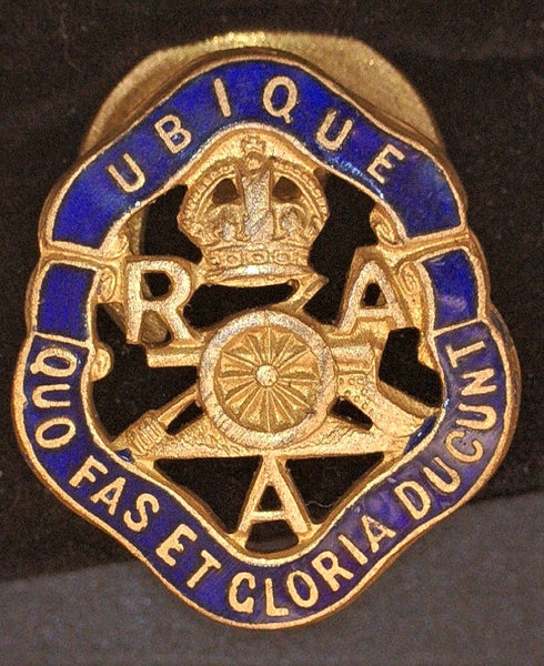 Royal Artillery Association lapel badge. Gaunt