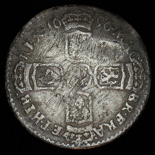 William III. Sixpence. 1696