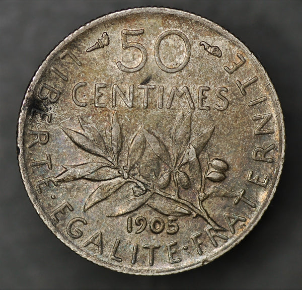 France. 50 centimes. 1905