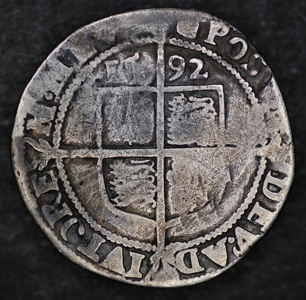 Elizabeth 1. Sixpence. 1592