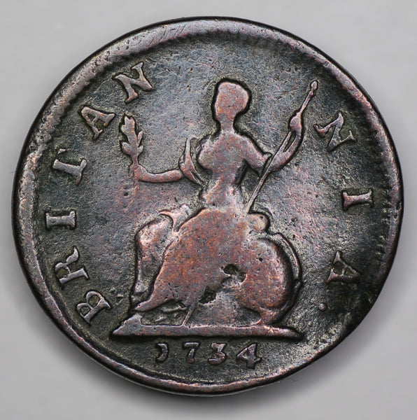 George II. Farthing. 1734