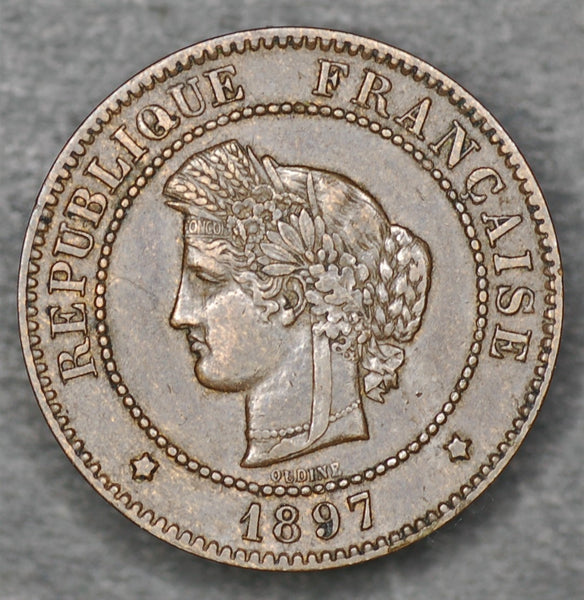 France. 5 Centimes. 1897A