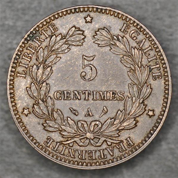 France. 5 Centimes. 1897A