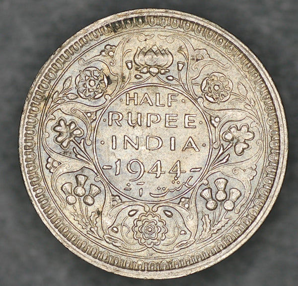 India. Half rupee. 1944