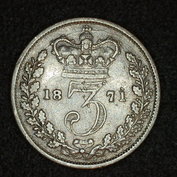 Victoria. Threepence. 1871