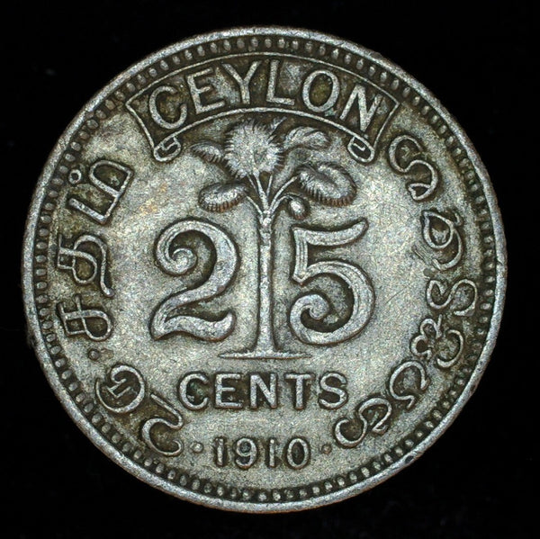 Ceylon. 25 cents. 1910