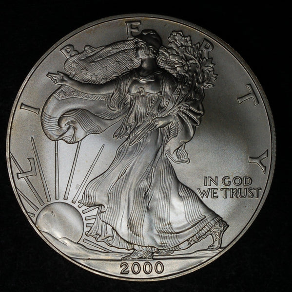 USA. American Eagle 1 Dollar. 2000. One ounce fine silver