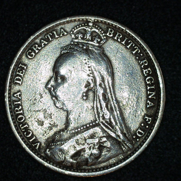 Victoria. Sixpence. 1890