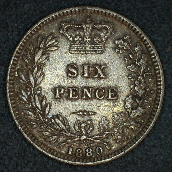 Victoria. Sixpence. 1880