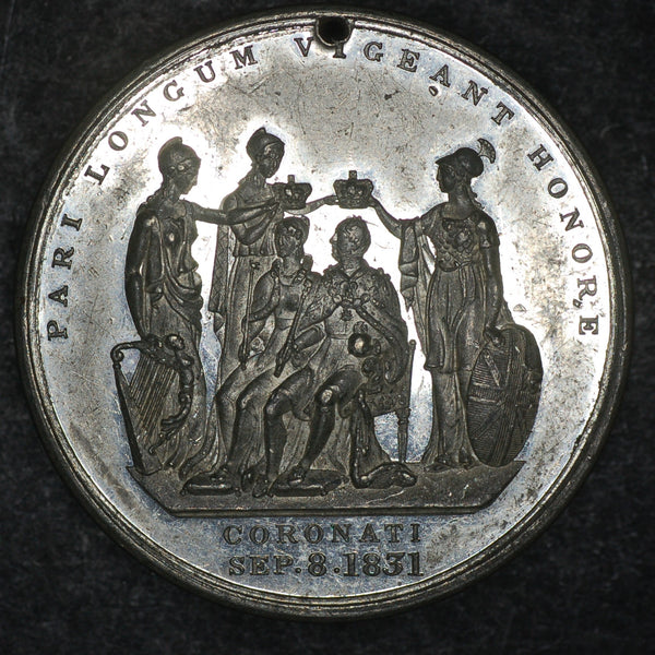 William IV & Adelaide. Coronation medallion. 1831