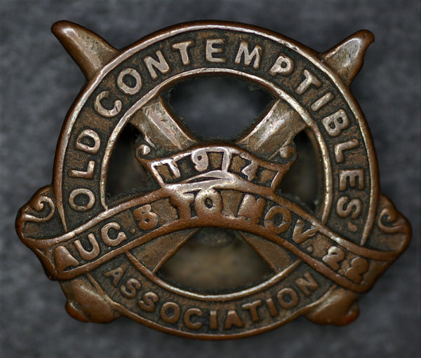 WW1. Old Contemptibles Association lapel badge.