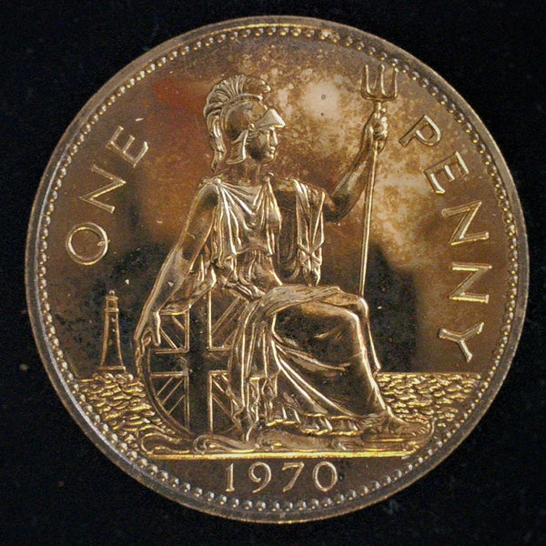 Elizabeth II. Proof penny. 1970
