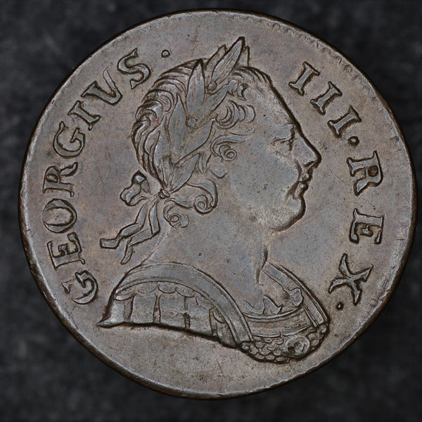 George III (1760-1820), Halfpenny, 1772,