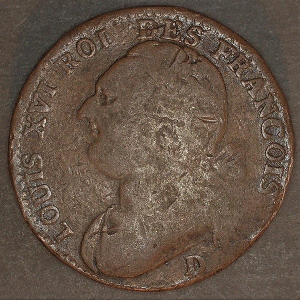 France. Louis XVI. 12 Deniers. 1793D