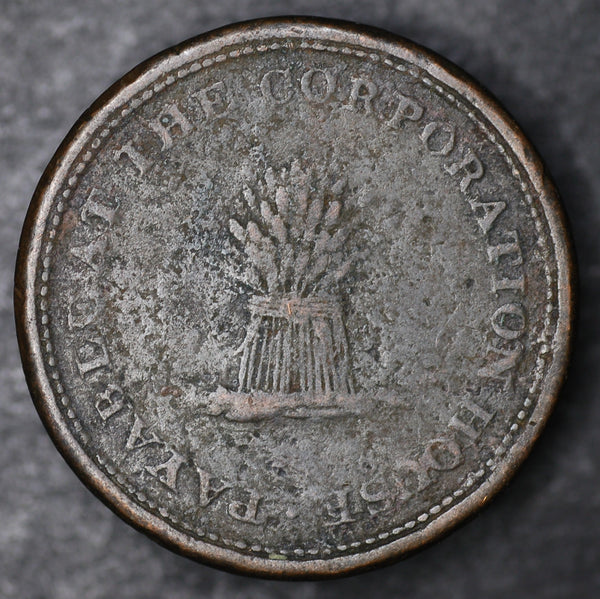 Tunstead & Happing token (Norfolk) One penny token. 1812