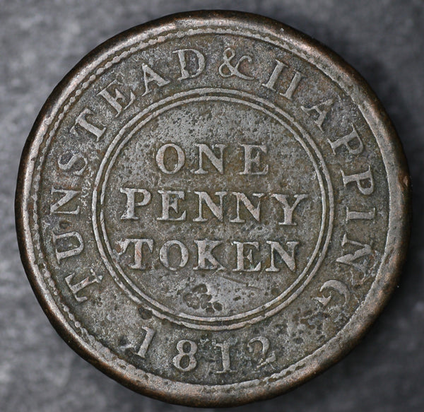 Tunstead & Happing token (Norfolk) One penny token. 1812