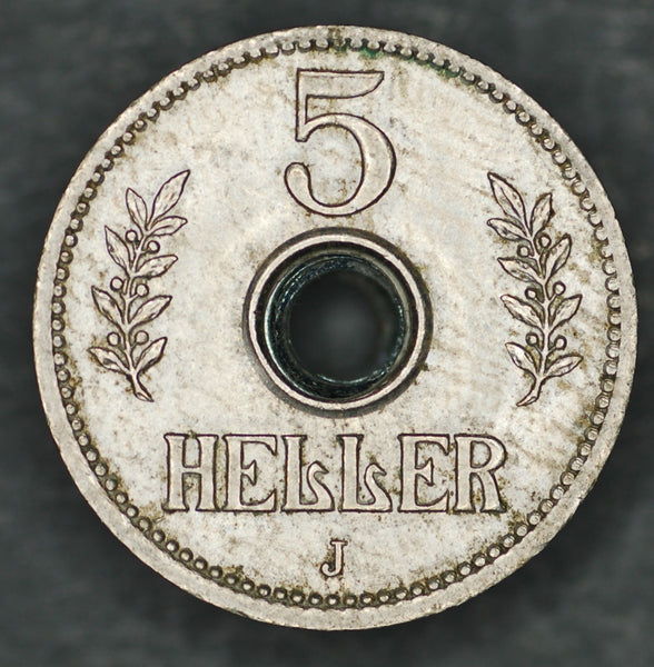 German east Africa. 5 Heller. 1914 J.