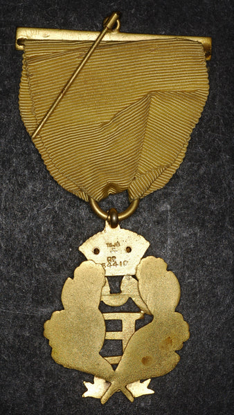 Primrose league. Antique gilt medal.