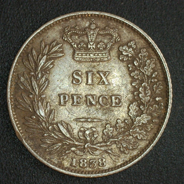 Victoria. Sixpence. 1838